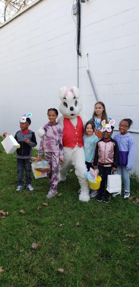 Held at the post for families the Easter bunny visits to give out goodies. 