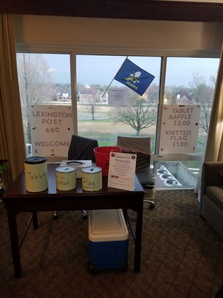 Spring conference 2020 we set up a hospitality room. In bowling green. 